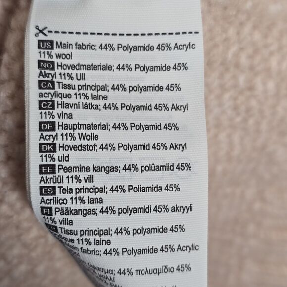 Kari Traa Women's Lid Knit Medium Cable-Knit Light Pink Turtleneck Sweater - Picture 6 of 10